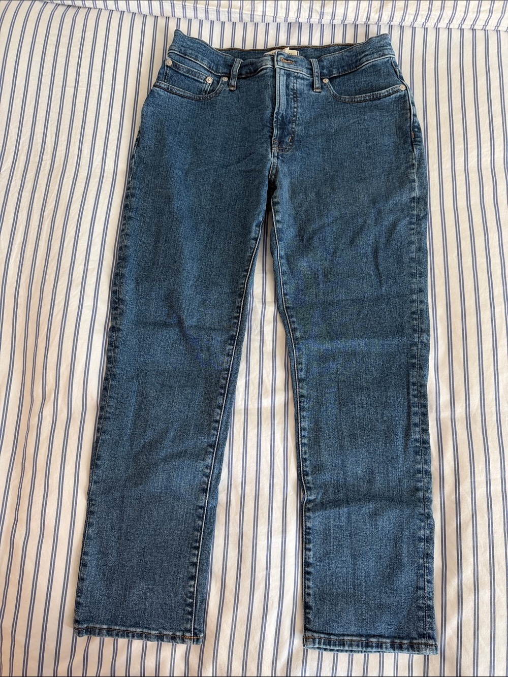 Madewell Dark Blue Mid-rise Perfect Vintage Jeans
